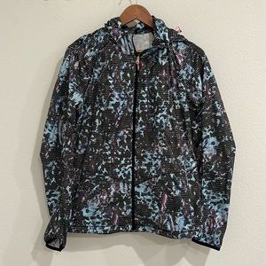 EUC Lululemon Back Pack It Jacket Floral Sport Tranquil Blue size 8